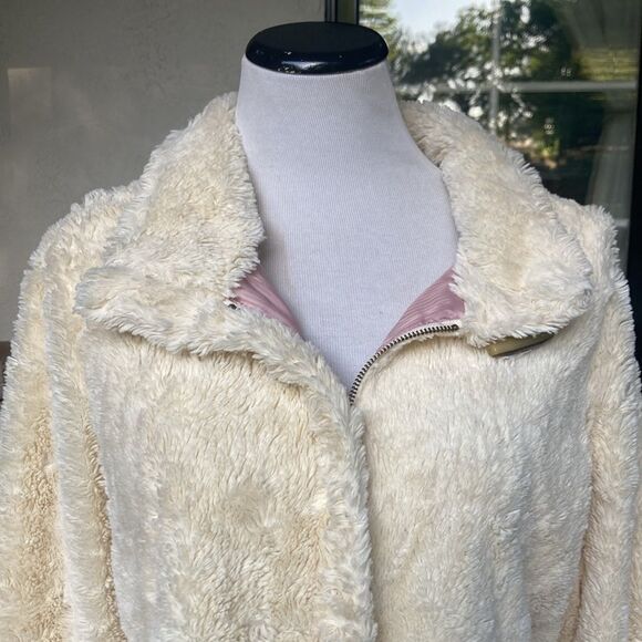 live • life by Sanctuary Faux Fur Lined Full Zip Jacket Women’s Large - Picture 2 of 11